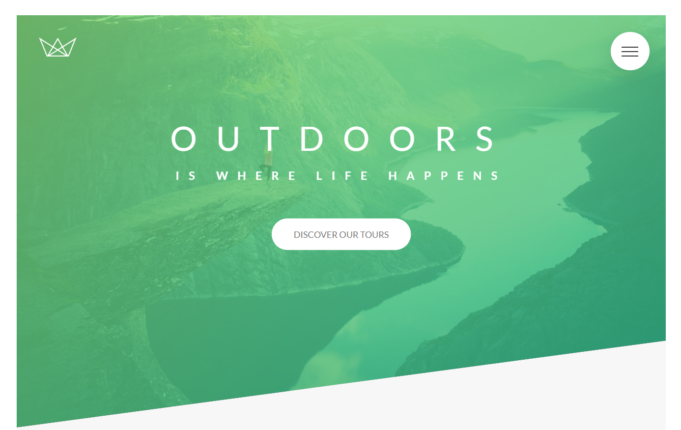 Natours project screenshot