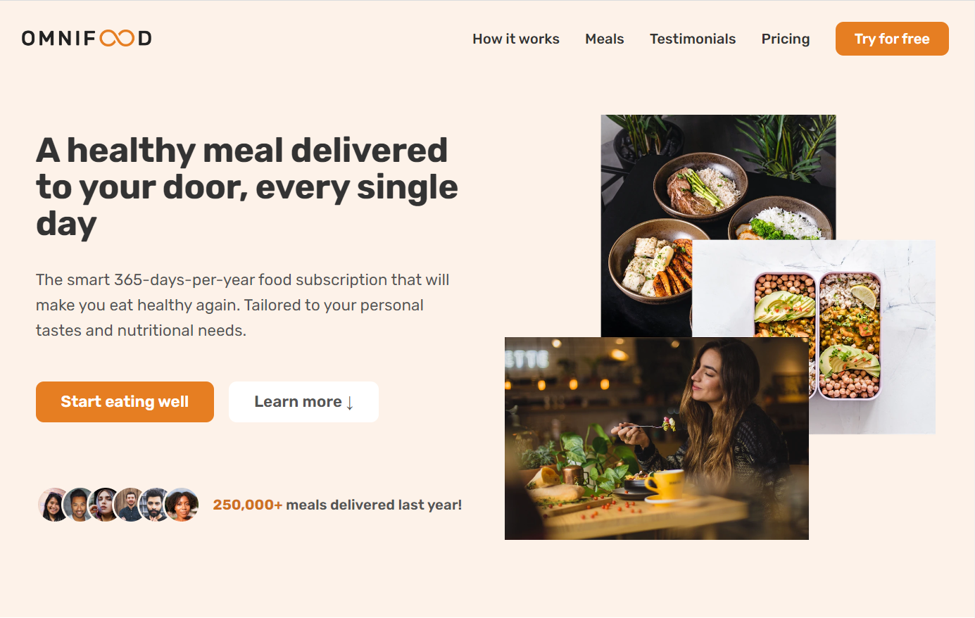 Omnifood project screenshot