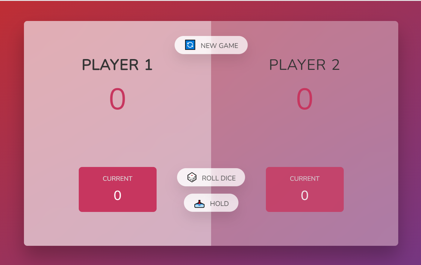 Pig game project screenshot